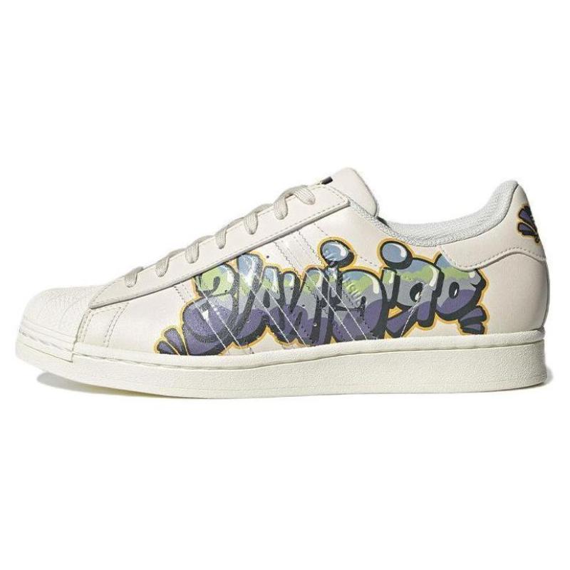 

Adidas Originals Superstar White Purple Green Sneakers GW4443 36