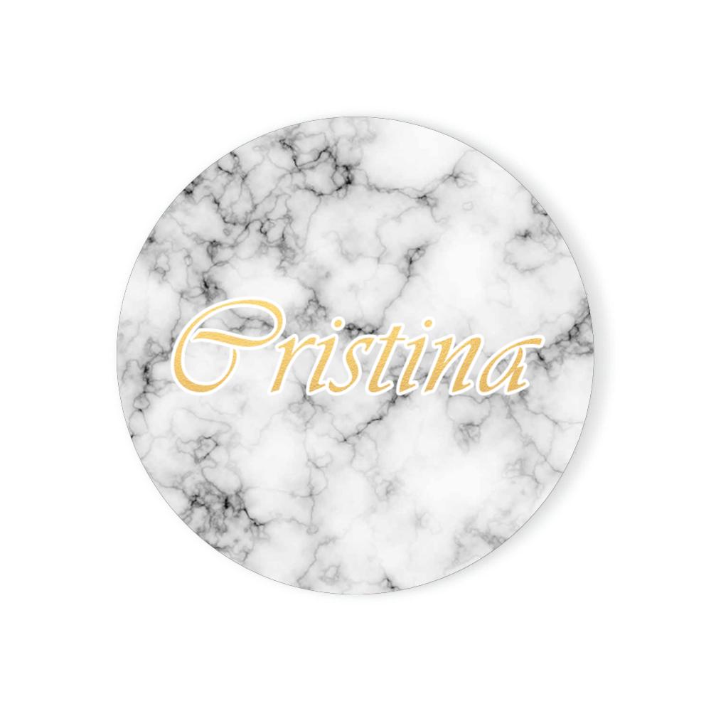 Personalised Marble Coasters Customised Gift Housewarming Room Bar Decor Marble Style Custom Name Ceramic Coaster Sets