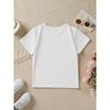 European Sizes Girls' Fashion Round Neck T-Shirt with Watermelon Print