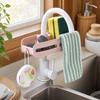 Kitchen Sink Shelf Rack Over The Counter For Storage Draining Basket No Installation Required Food Grade PP Material