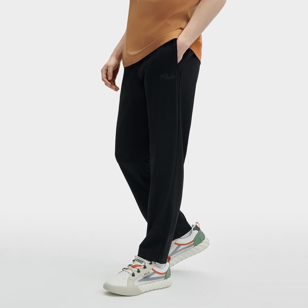 New FILA Knitted Sweatpants Men's Black F11M428601FBK