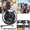 Car Light Assembly 7inch H4 LED Headlight DRL Halo Angle Eyes 12V 24V High Low Turn Signal for Lada Niva