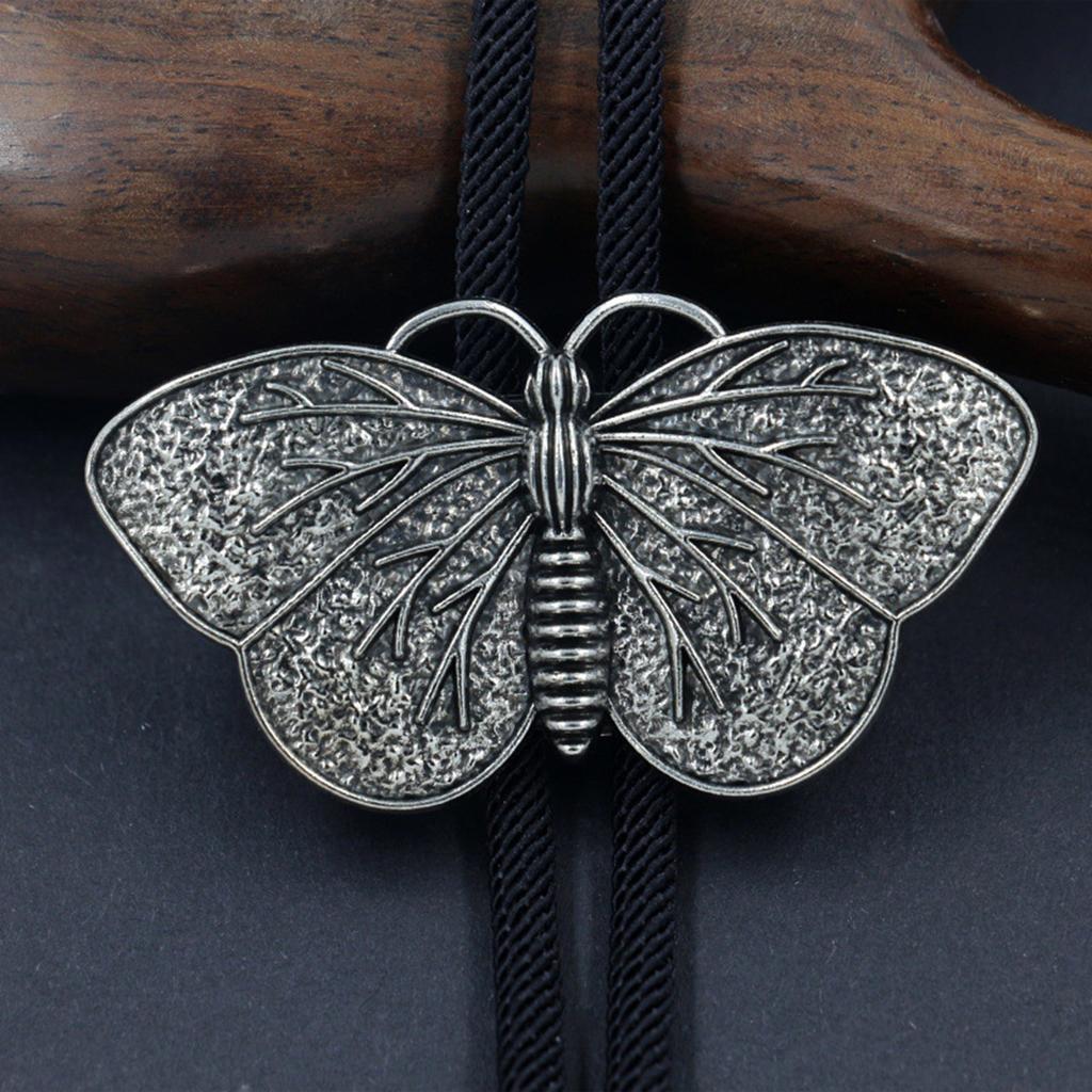 Vintage Western Cowboy Bolo Tie Butterfly Necktie Punk Lariat Necklace Costume Accessory Bolo Tie Western