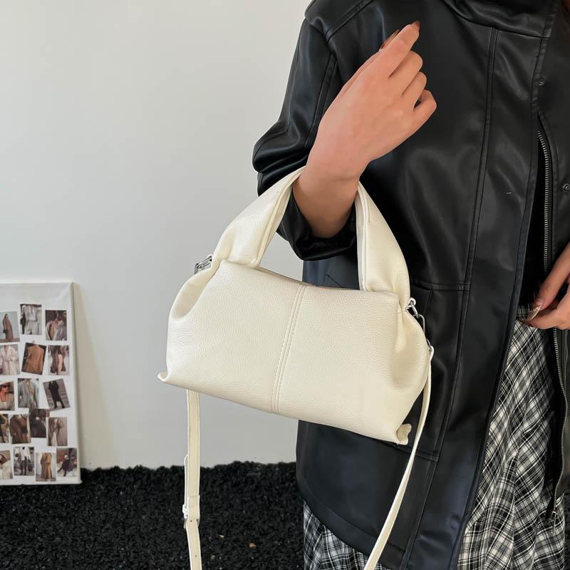 New PU Solid Color Zipper Temperament Crossbody Bags Waterproof Durable Women's Handbags Sense of Luxury Versatile Sweet Bags