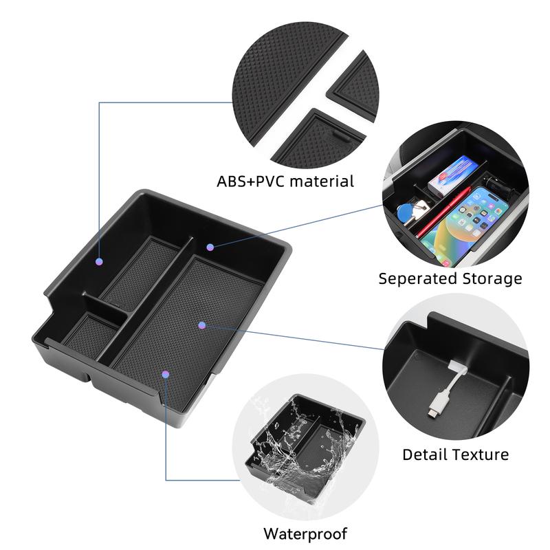 Smabee Left Drive for Geely Starray EX5 EM-i 2025 2026 (Not Fit EV) Center Armrest Storage Box ABS Tray Organizer Accessories