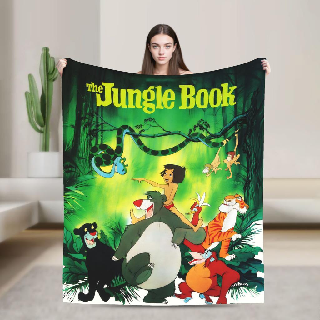 The Jungle Book Super Soft Blankets Picnic Plush Bedding Throws Street Trend Bedroom Flannel Bedspread Sofa Bed Cover