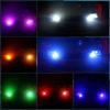 2Pcs/Set RGB LED T10 W5W Bulbs with Remote Control W5W Led 194 168 Car Reading Dome Light Car Wedge Lamp License Plate Lights