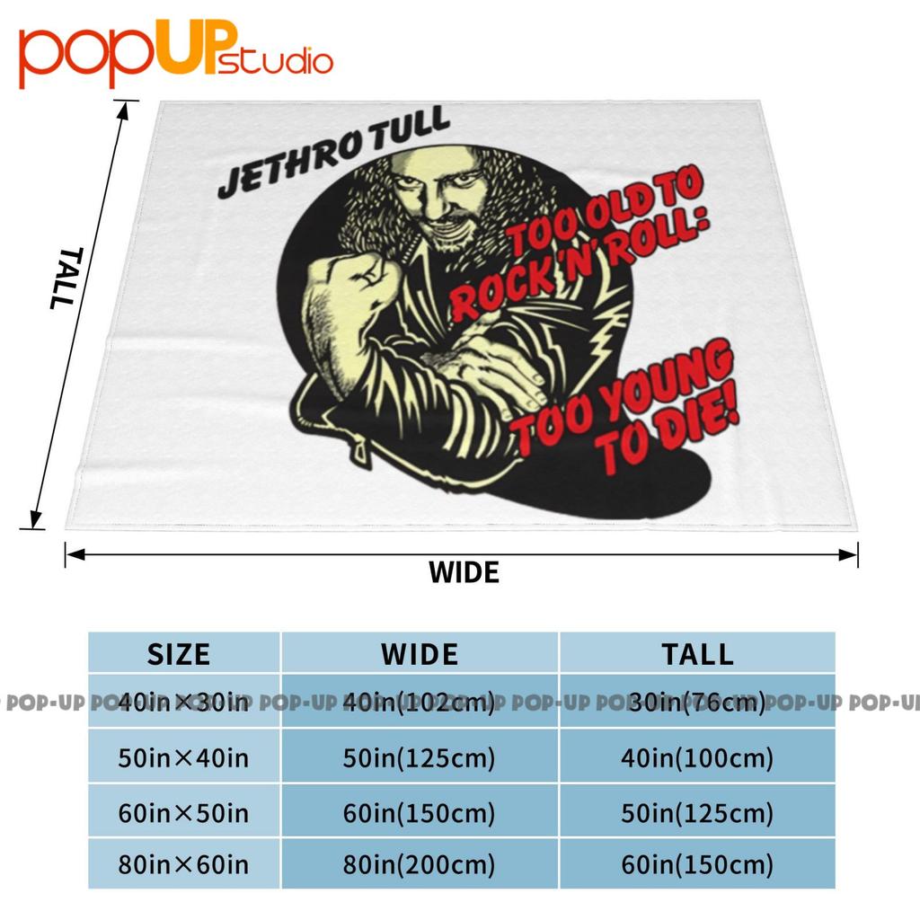 Jethro Tull Too Old To Rock N Roll Blues Music Ultra-Soft Blanket Quilt Winter Sofa Cover Bed Covers