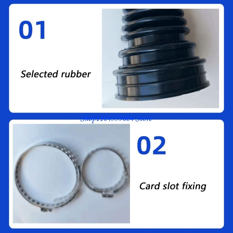 12QM CV Joint Dust Boot Silicone Universal Front Axles Constant Velocities Joint Boot
