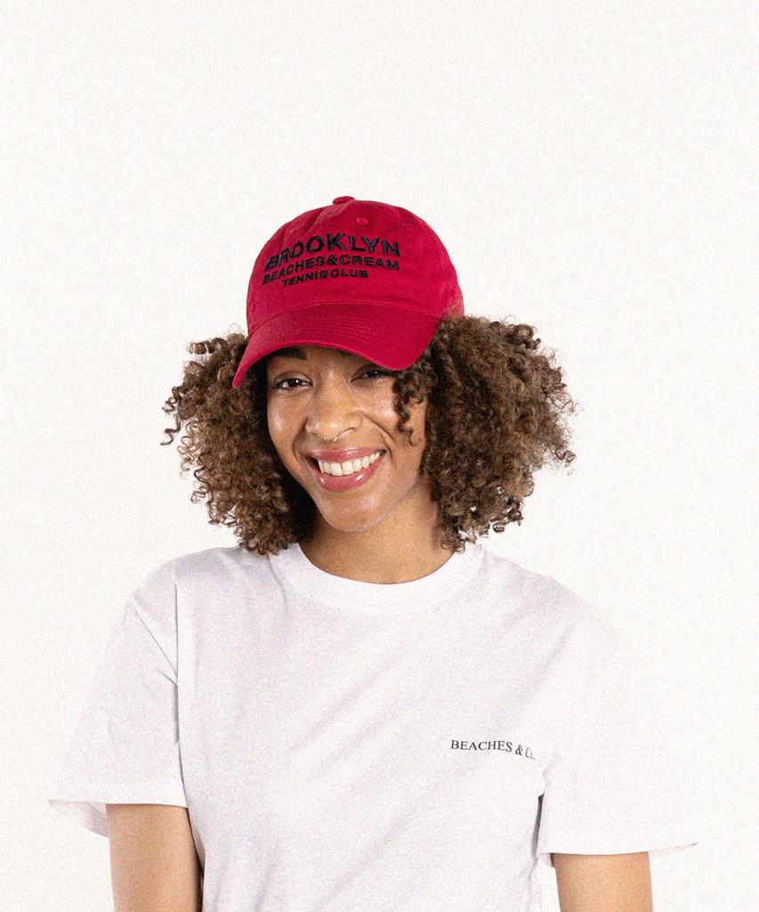 Bichiseuaenkeulim Brooklyn Tennis Club Ball Cap-Red