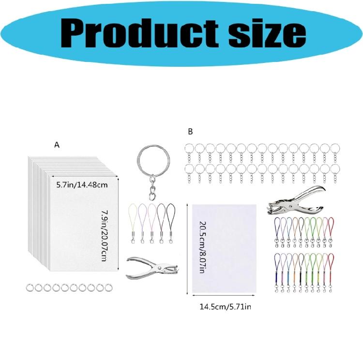 141Pcs Plastic Heat Shrinkable Plastic Sheets for Creative Keychain Making Colorful Craft Supplies