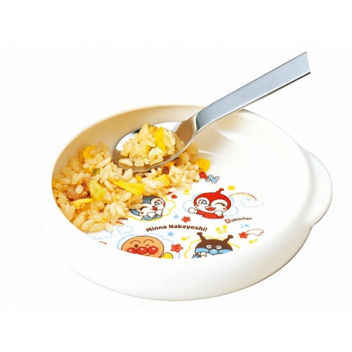 Let's Go! Anpanman" Universal Tableware for Children, Ideal for Weaning, Easy Scooping, Approx. 15cm Diameter, Nakayoshi Series, Microwave and Dishwa