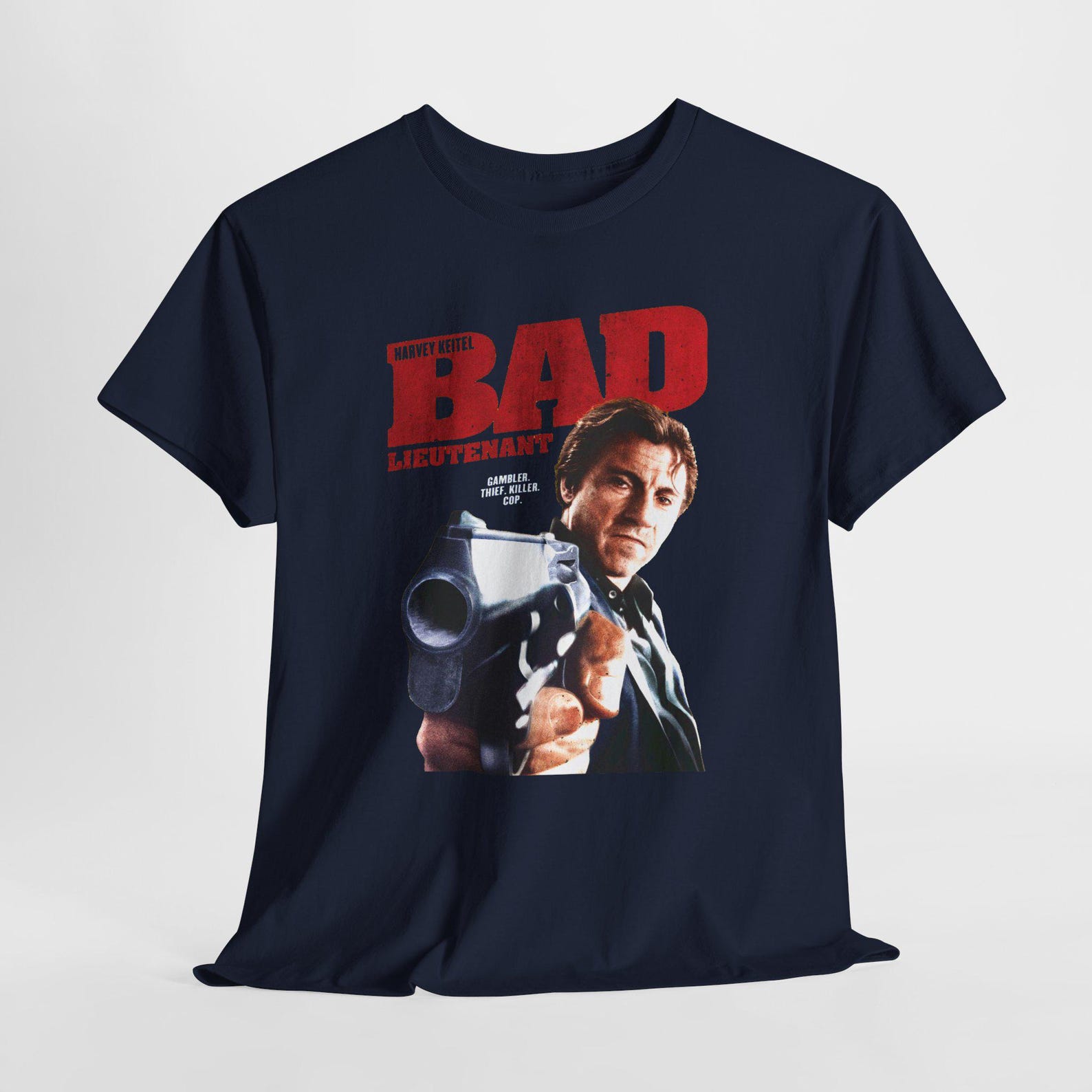 Bad Lieutenant Unisex Heavy Cotton Tee, Police Officer Shirt, Law Enforcement Gift, Cop Tee, Thin Blue Line Shirt, Detective Apparel XL