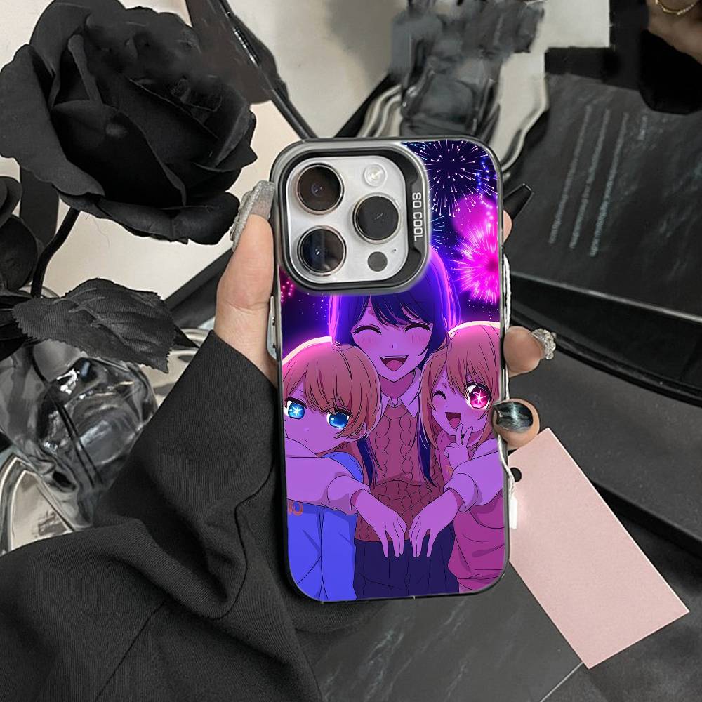 Oshi No Ko A-Anime Cute Phone Case For IPhone 16 17 15 14 12 13 Pro Max Black Color Shockproof Cover