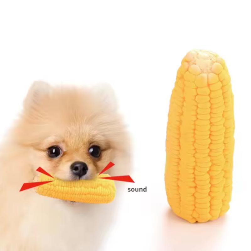 Dog Toys Sound Corn Puppy Grinding Teeth Cleansing Toys Self-Hi Pet Products