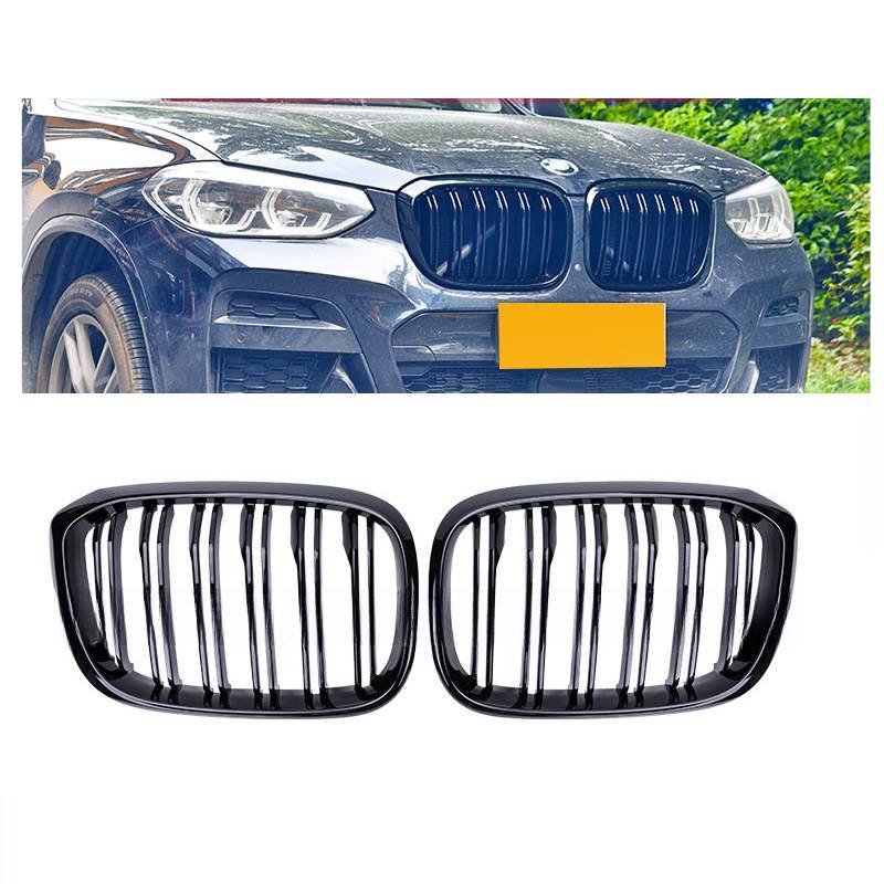 Car Front Kidney Grill For BMW  X3 G01 G08 2020 Single Line 1slat Gloss Matte Black Bumper Racing Grills