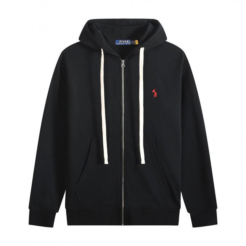 Mens Cotton Hooded Tracksuit Set Embroidered Polo Pony Casual Sweatshirt Pants