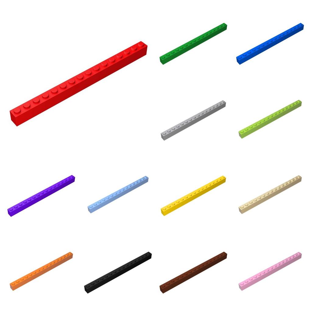 10pcs 2465 Brick 1 X 16 Bricks Collections Bulk Modular GBC Toys For Technical MOC DIY Buildings Blocks Compatible