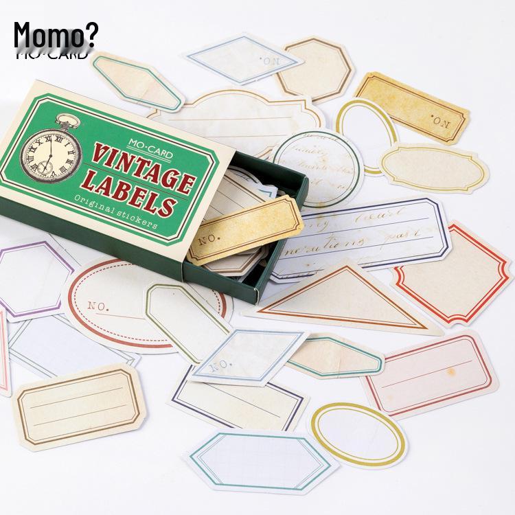 Autocolante Retro pentru Jurnalizare Momei Cross-Border - Seria Utilitară (60 buc)