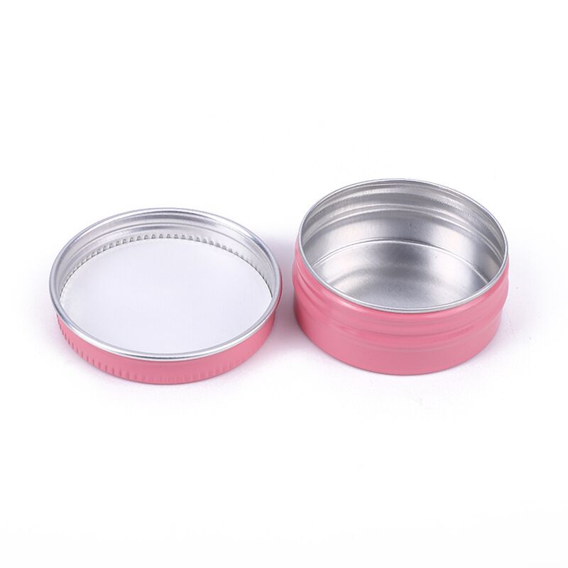 100pcs 15g Aluminum Tin Jars 15ml Pink Color Metal Container Cosmetic Face Eye Cream Packing Empty Can Lip Balm Candle Jar