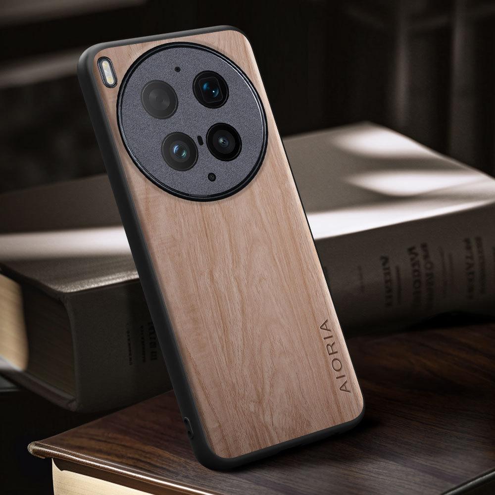 Hülle für Vivo X300 Pro Ultra funda Bambus-Holzmuster Vier-Ecken Explosionsgeschützte Rückabdeckung für vivo X300 Pro Ultra case