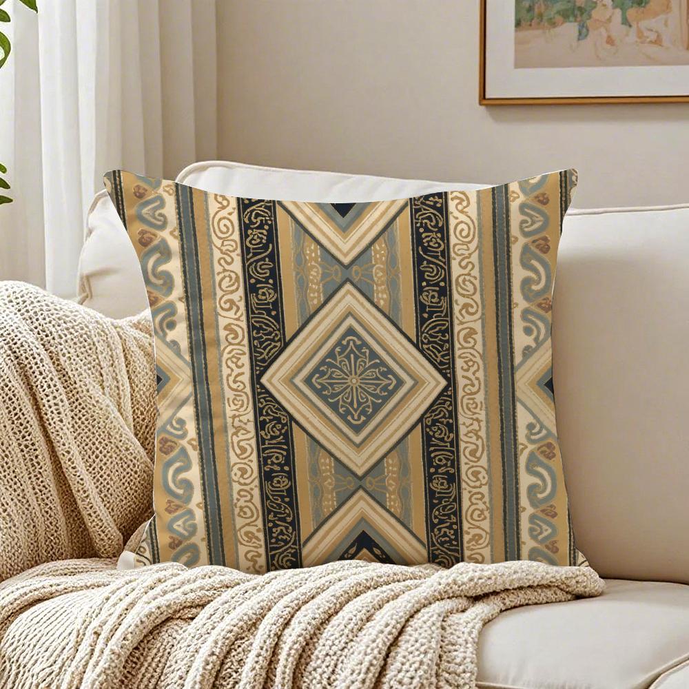 

simple Elegant Retro check pattern Cushion Cover Pillowcase Antidustmite living Room Sofa Decor Cushion Room 30X30cm