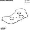 Timing Cover Gasket & Seal Fits For 1989-93 Dodge 12V 4BT 6BT 5.9 3914385 New