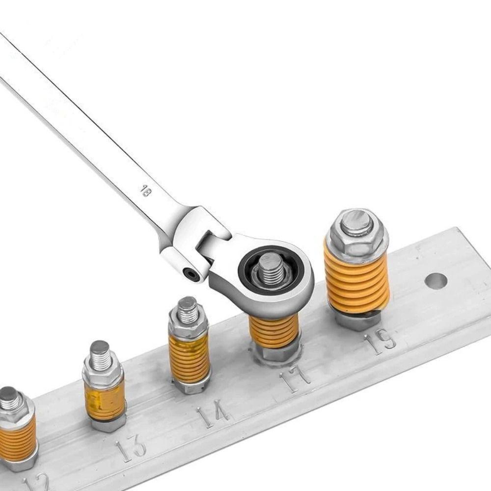 Quick Release Dual Heads Ratchet Wrench Dual Heads Ratcheting Socket Spanner Car Repair Nut Tools