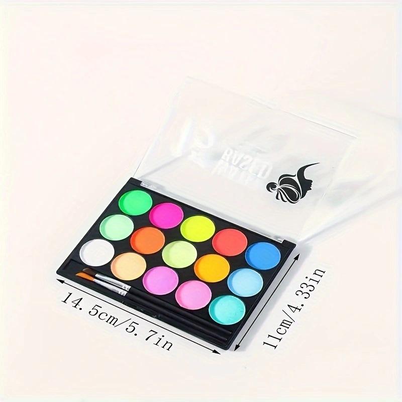 MengHui 12-Color Kids' Face Paint Set - Water-Soluble Body & Stage Makeup