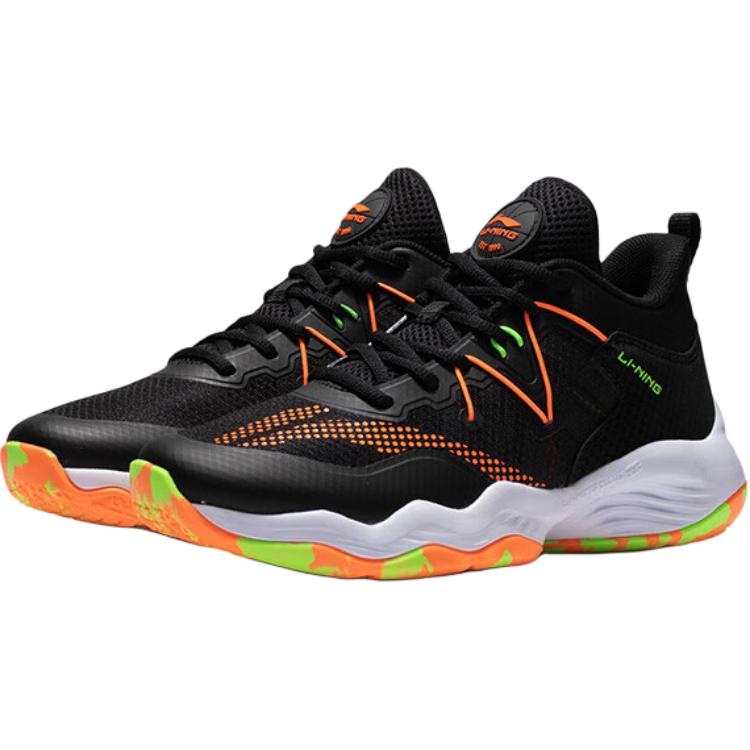 Li Ning Kids Comfortable Versatile Non-Slip Durable Low-Top Basketball Shoes Kids sneaker Black YKBS034-43