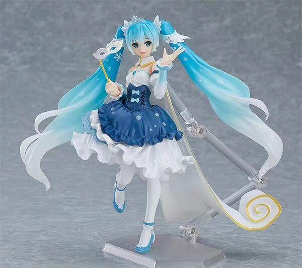 Hatsune 10th Anniversary Snow Hatsune Virtual Singer Figma Movable EX-054 Hatsune Movable Box Hand