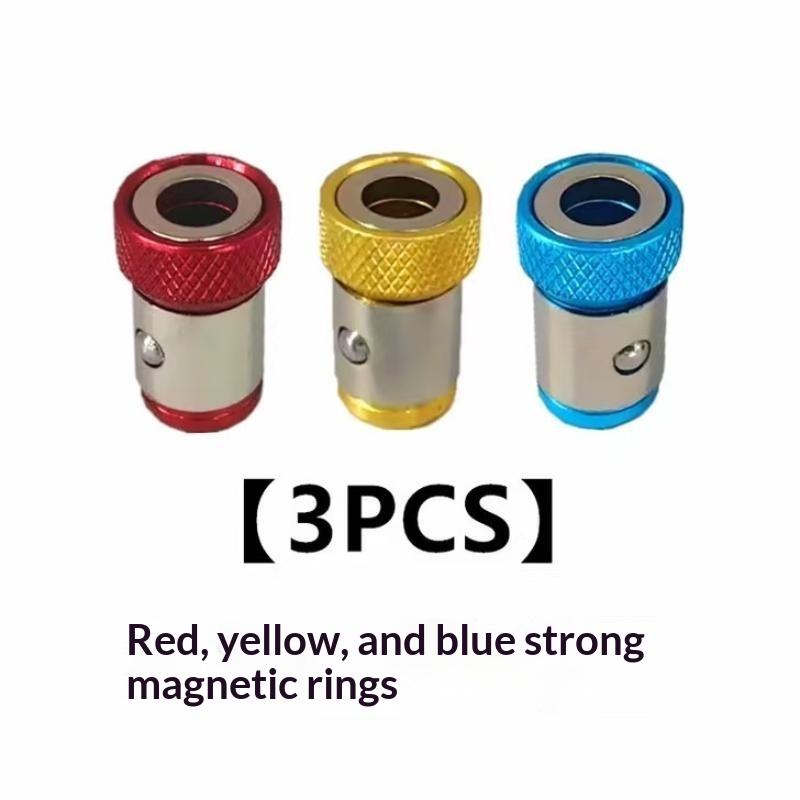 1/3/6 Pcs Magnetic Screwdriver Bit Holder Ring With Strong Magnetic Anti Slip Design For Home Repair Woodworking Diy Projects