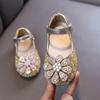 Autumn New Style Ladylike Baby Girl Children's Princess Rhinestone Single Shoes Leather Shoes Dance Performance Shoes