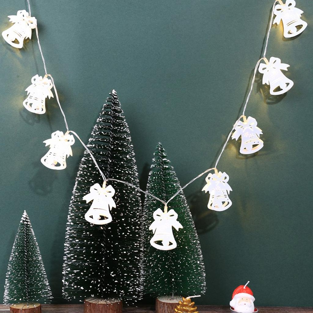 BZ111010LED Metal Bell Christmas String Warm White Home Party Luces interiores BZ111010LED Metal Bell Christmas String Warm White Home Party Luces interiores