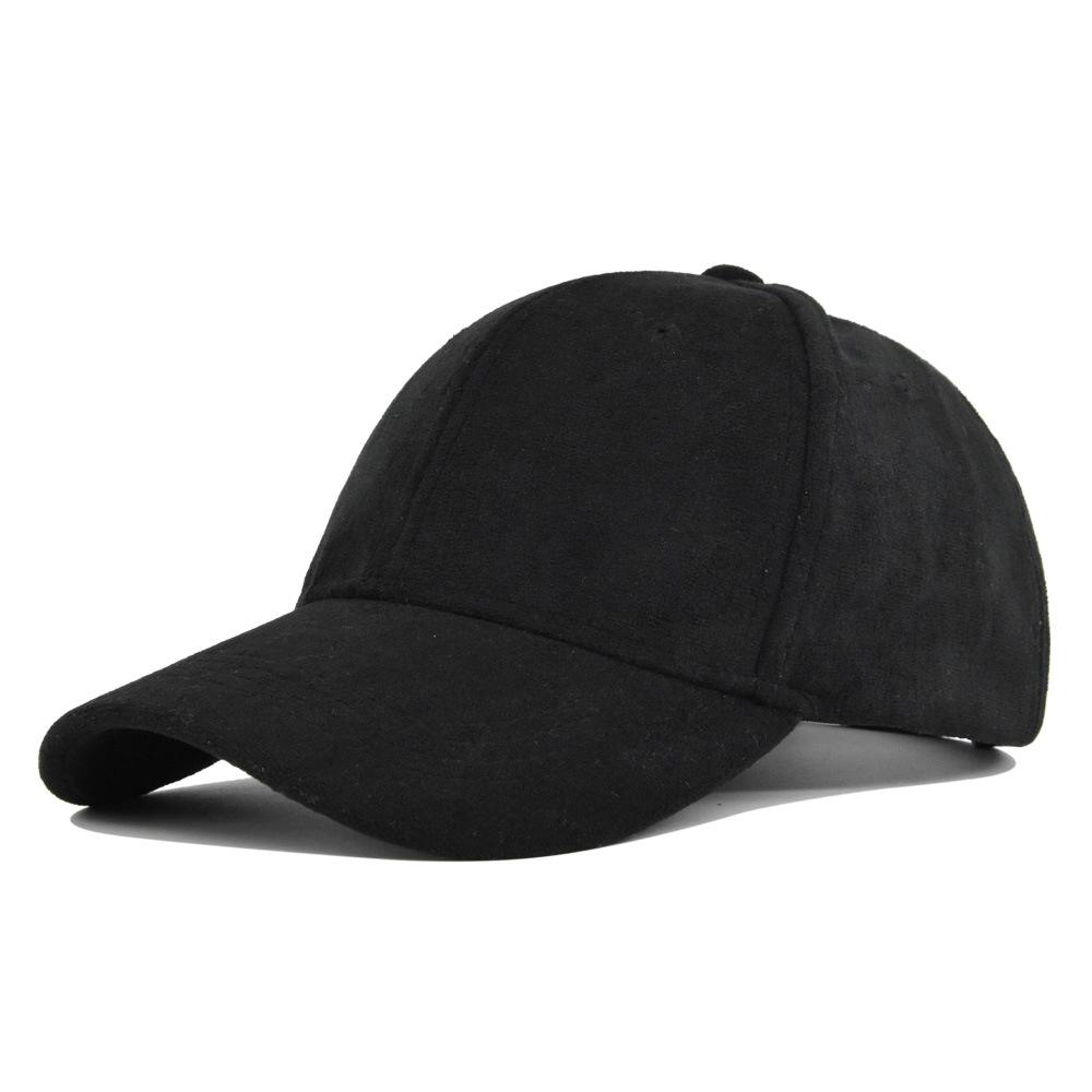 Berretti da baseball retrò in camoscio solido per uomo donna primavera autunno street snapback cappello hip hop regolabile pelliccia sintetica parasole