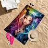 Colorful Anime Oversized Sports Beach Towel, Soft Absorbent Quick Dry for Pool Camping