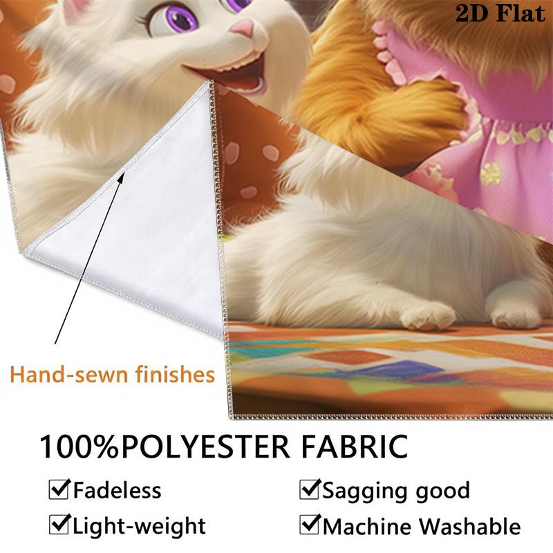 Cartoon cat and dog Pattern Home Decor Tapestry, Wall Hanging, Decorative RV Wall Cloth.MGT0918341