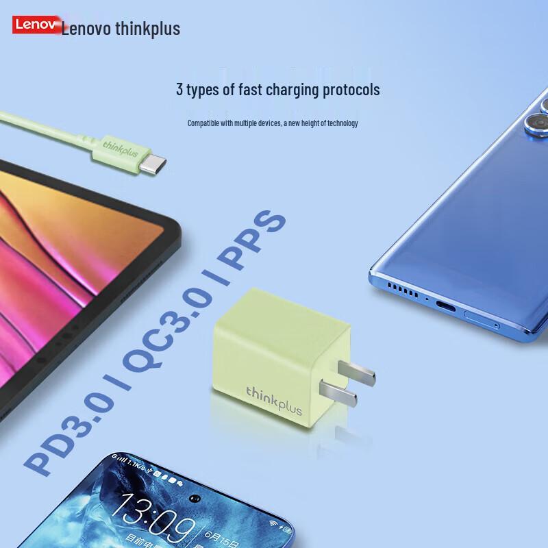 Lenovo Thinkplus 65W GaN USB-C Nano Power Adapter