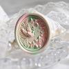 Flowering Period Fine Embossed Lacquer Seal Head Shaped 3D Modeling Hand Account Envelope Sealing Wax Sealing Decoration