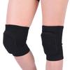 One Pair Sports Kneepad Anti Collision and Anti Skid with Sponge Cover Compression Knee Sleeve for Dance Black M