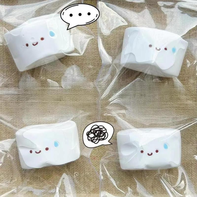 Comical Expression Steam Bun Squeeze Toy for De-stressing and Fun