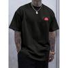 European sizes Fashionable, Versatile, Simple, Loose-fitting, Commuting Men's Sunset Print Casual Short-sleeved Shirt
