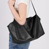 Tote Bag Women'S Large-Capacity First-Layer Cowhide Commuter Shoulder Bag, Genuine Leather, Lazy And Relaxed Armpit Bag.