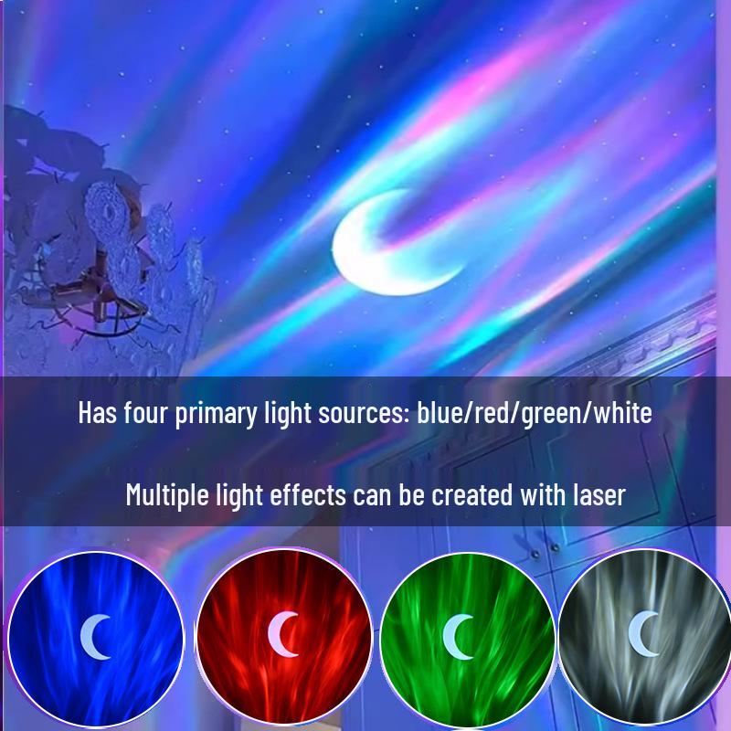 Romantic Northern Lights Starry Sky Projection Lamp – Transform Your Bedroom into a Dreamy, Star-Filled Atmosphere