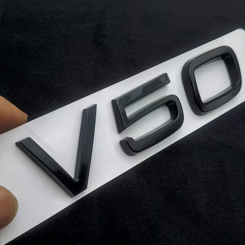 1 Stück 3D ABS Heckklappen Buchstaben Logo Emblem Abzeichen Aufkleber V40 V50 V60 V70 V90 Zubehör