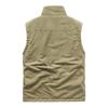Autumn and Winter Men's Outdoor Double-sided Wear Plus Velvet Vest Multi-pocket Casual Tooling Vest Sleeveless Jacket