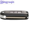 Jingyuqin 2/3B Car Key Case For Honda Civic City Fit HR-V XR-V Folding Flip Auto Car Key Shell