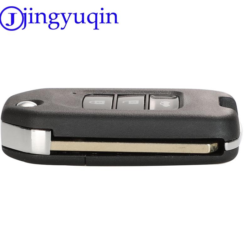 Jingyuqin 2/3B Car Key Case For Honda Civic City Fit HR-V XR-V Folding Flip Auto Car Key Shell