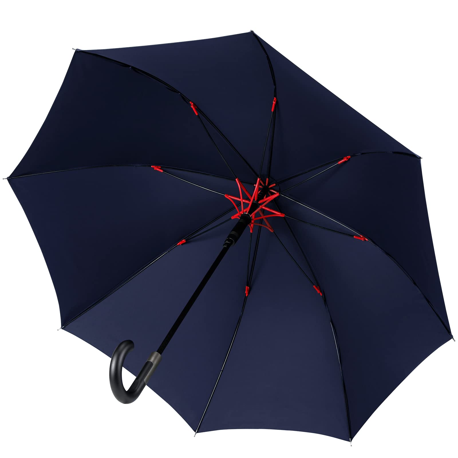 

Vialifer Long Super 260T Glass Fiber with Teflon Automatic Opening Cane Suitable for Men and Women in Sun and Includes Storage Pouch Umbrella,