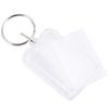 100/200Pcs Transparent Photo Frame Keychain Tassels Snap-In Custom Insert Photo Acrylic Blank Keyring ClearBlank Picture Pendant